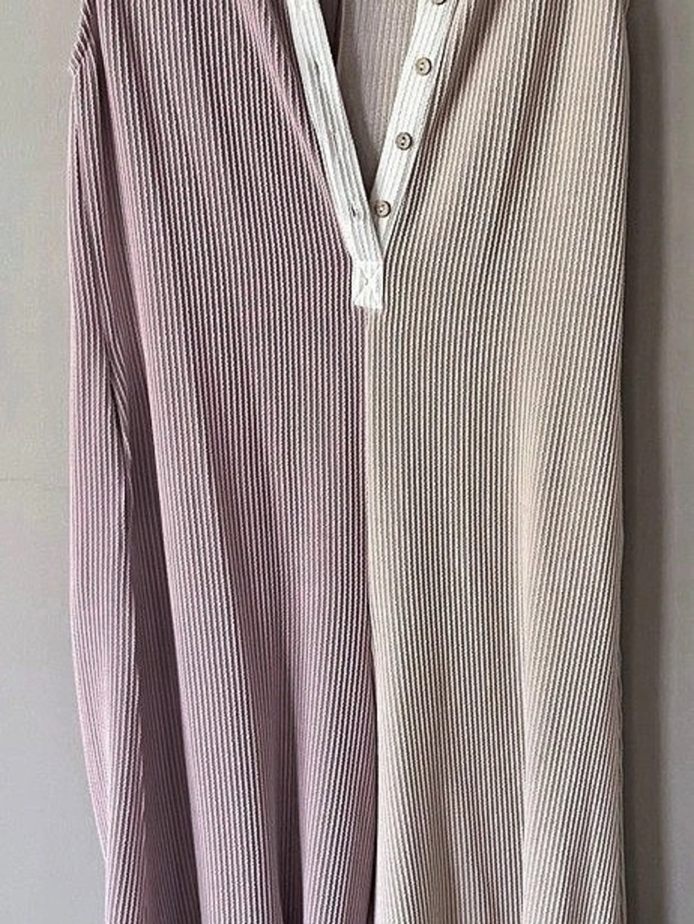 Color Block Maxi Dress in Pink & Cream Size Small Like New